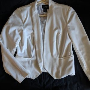 Cropped White Blazer